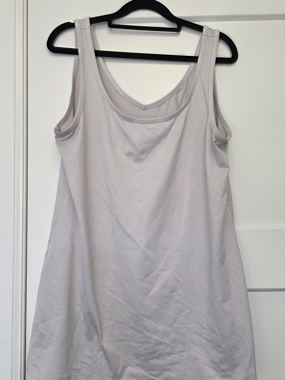 1X Women's White Tank Top - Classic Scoop Neck Or V neck